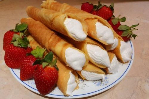 Рецепт вафельных трубочек мягких. 20 рецептов вафельных трубочек, которые готовятся проще простого