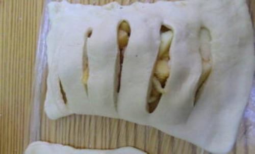 8 десертов из слоеного теста. Пирог из слоеного теста с яблоками в духовке