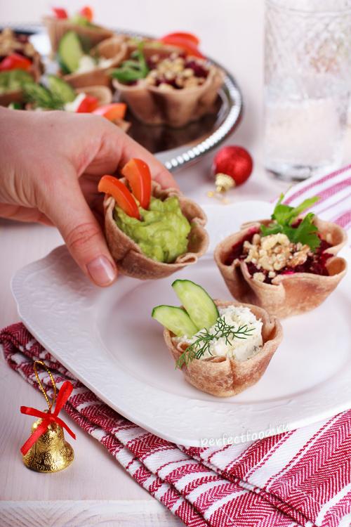 Существуют ли вегетарианские варианты тарталеток на Новый год. Вкусные закусочные тарталетки с начинками на Новый год. Рецепт с фото и видео
