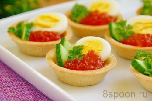 Как приготовить начинку для тарталеток заранее, чтобы успеть ко времени праздника. Тарталетки с красной икрой