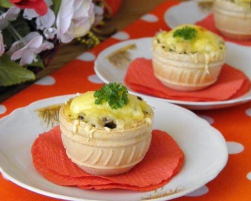Салаты в тарталетках на Новый год 2022. Закуски в тарталетках на Новый год 2022 — лучшие рецепты с фото 05