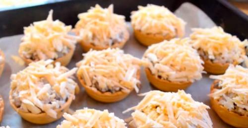 Тарталетки на Новый год запеченные в духовке. Тарталетки запеченные в духовке с начинкой – самые вкусные рецепты