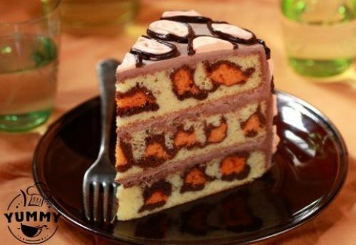 Леопардовый торт. Сохраняйте себе, чтоб не потерять? 08