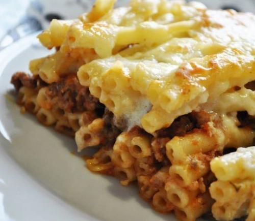 Макаронная запеканка.  Ингредиенты: