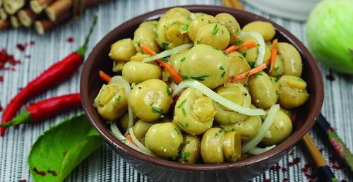 Шампиньоны по-корейски.   Ингредиенты: