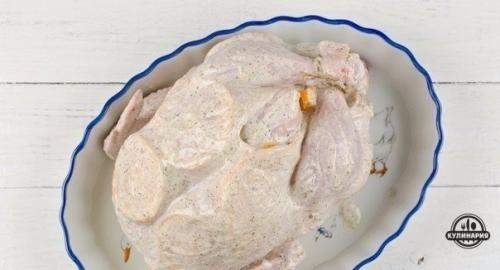 Курица, фаршированная апельсинами. 07