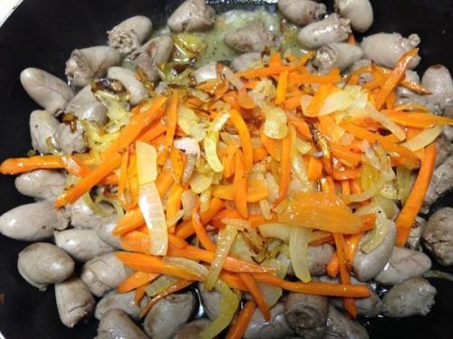 Тушеные куриные сердечки. 07 Тушеные куриные сердечки. 07