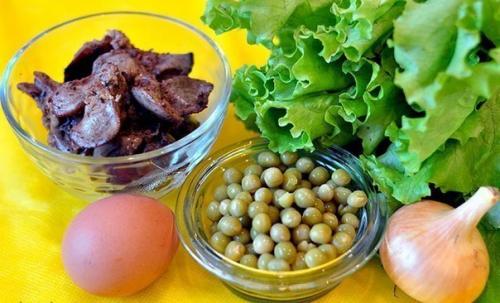 Салат из куриной печени. 01
