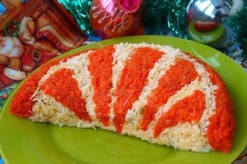 Салат Апельсиновая Долька.