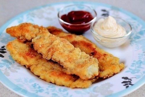 Хрустящие куриные палочки.