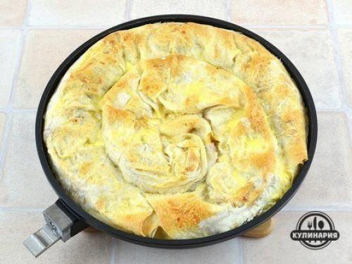 Мясной пирог из лаваша. 09