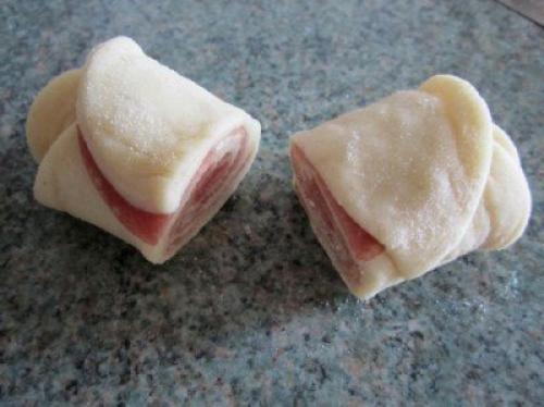 Кружевные Булочки с колбасой. 07