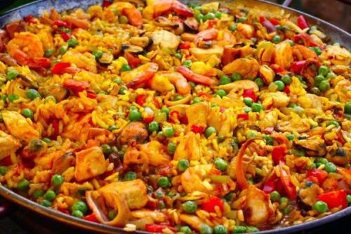 Смешанная паэлья.  Ингредиенты: 04