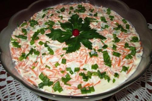 Салат обжорка.  Для приготовления салата обжорка нам потребуется: