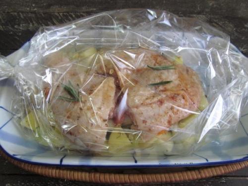 Курица в духовке с картошкой в пакете для запекания. 06