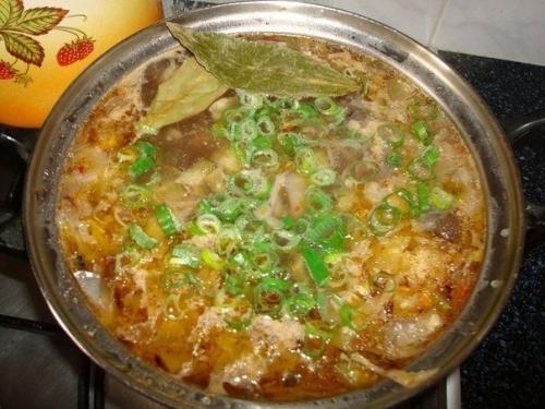 Солянка грибная.  Ингредиенты: