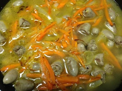 Тушеные куриные сердечки. 06 Тушеные куриные сердечки. 06