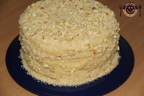 Торт со сгущенкой на сковороде. 05