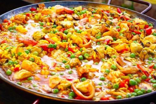 Смешанная паэлья.  Ингредиенты: 03