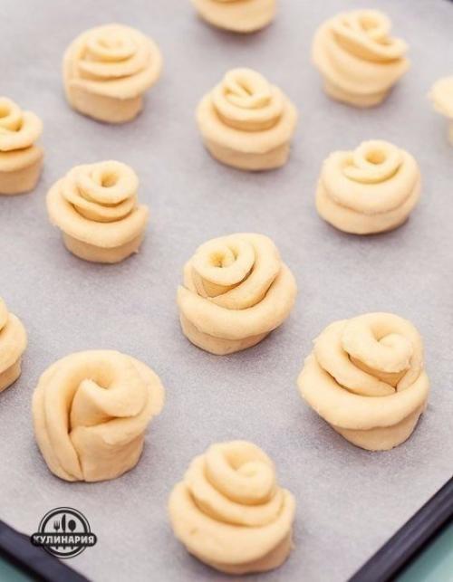 Творожные цветочки.  Ингредиенты: 02