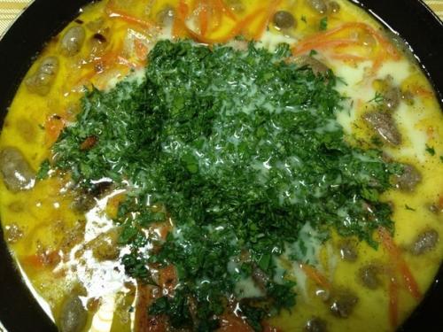 Тушеные куриные сердечки. 08 Тушеные куриные сердечки. 08