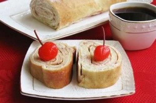 Блинные рулеты с творогом. 04