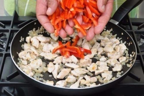 Куриное Филе в сливках с перцем. 02
