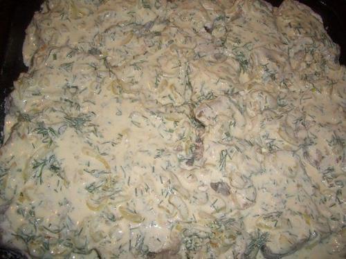 Рыба, запеченная в сметане. 03