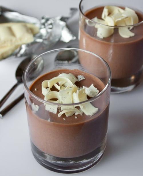 Шоколадная панна котта.