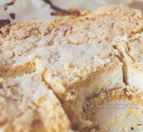 Творожный пирог с песочной крошкой?