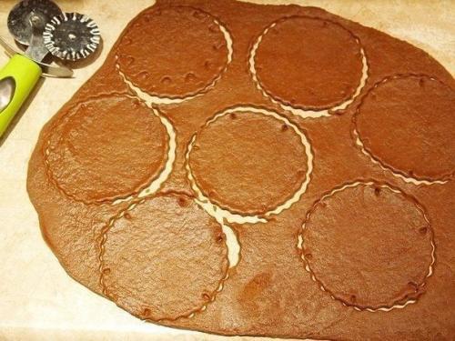 Шоколадно - кокосовые сочни. 05