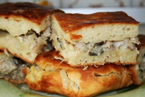 Рыбный пирог на скорую руку. 02