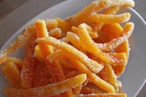 Апельсиновые цукаты к чаю.