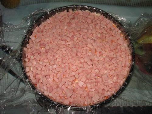 Салат Грибная Поляна (закусочный торт). 06