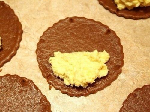 Шоколадно - кокосовые сочни. 06