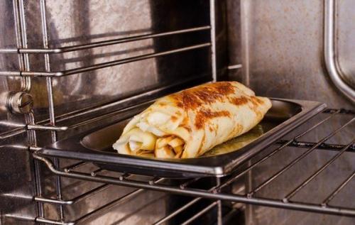 Блины с творогом и фруктами. 06