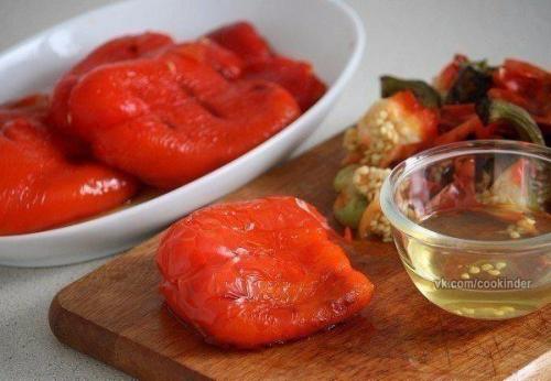 Маринованные печеные перцы. 01