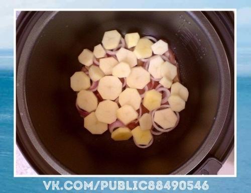 Отличная идея!  Мясо по-французски в мультиварке. 01