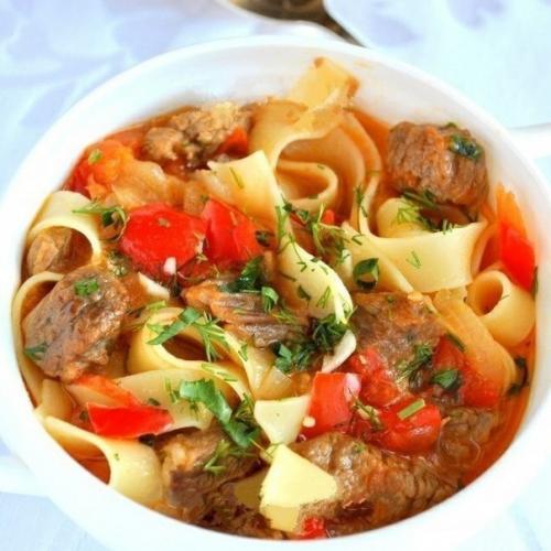 Вкуснейший лагман. Ингредиенты: