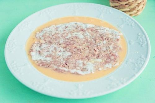 Бризоль. Ингредиенты: Фарш мясной (свинина говядина) - 400 г. 04 Бризоль. Ингредиенты: Фарш мясной (свинина говядина) - 400 г. 04