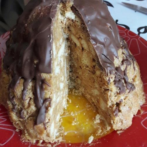 Торт муравейник.  Родные оценили.