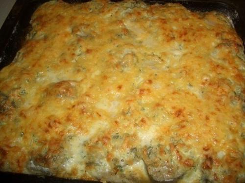 Рыба, запеченная в сметане.