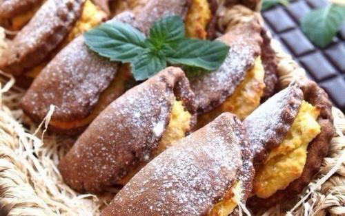 Шоколадно - кокосовые сочни. 09