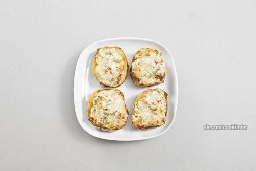 Вкусная фаршированная картошечка? 06