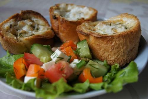 Гнездышки с рыбой. Гнездышки с рыбой.