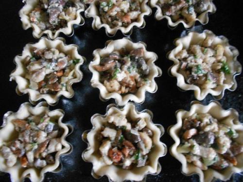 Тарталетки с грибами. 04