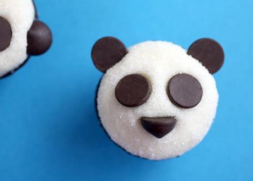 Шоколадные кексы - панды. 08