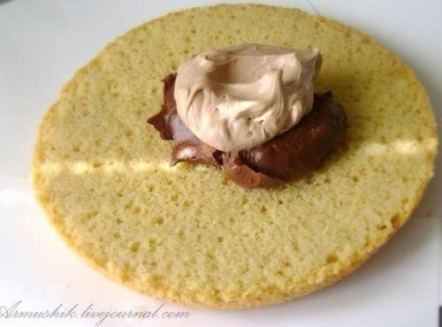 Высокий, нежный бисквит для торта (без духовки). 08