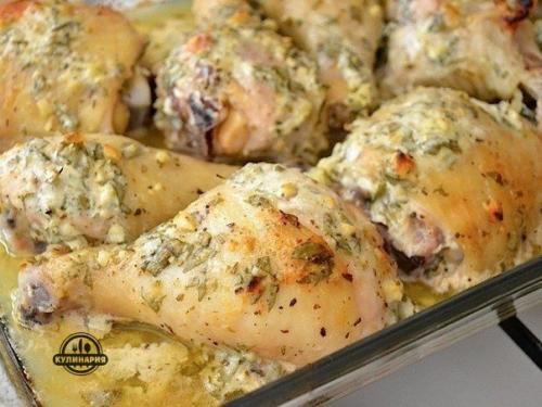 Курица в маринаде по-гречески.