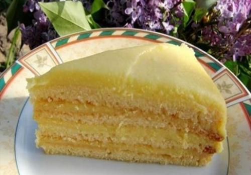 Вкусный торт с творожным заварным кремом сказочно.

